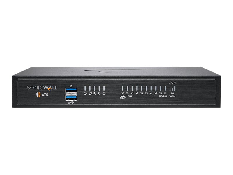 SonicWall TZ670 Promotional Tradeup Security Appliance with 3 Year Essentia