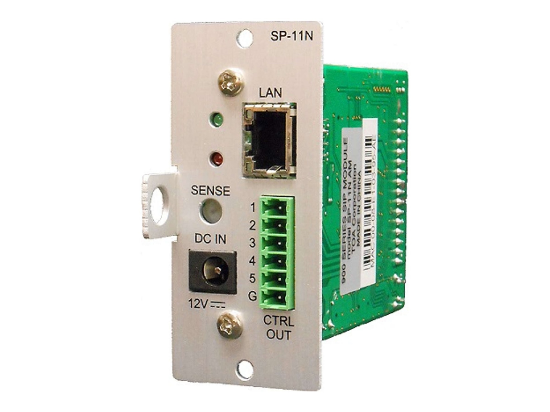 TOA SP-11N - VoIP phone paging module for audio mixer, amplifier