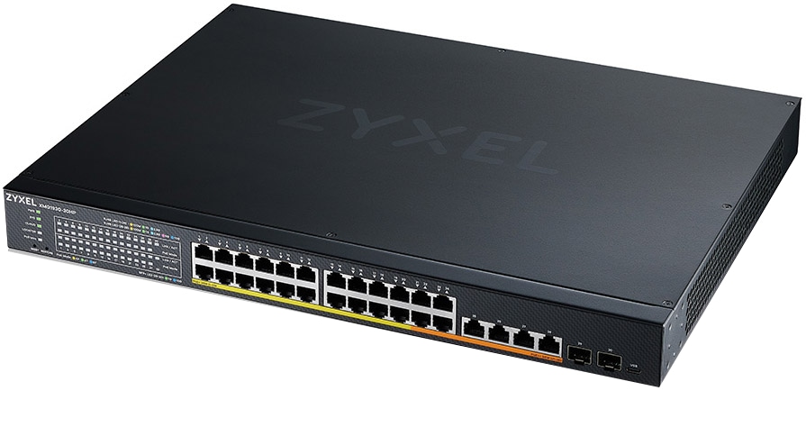 Zyxel XMG1930 Series XMG1930-30HP - switch - managed, NebulaFLEX cloud - 24 ports - smart - rack-mountable