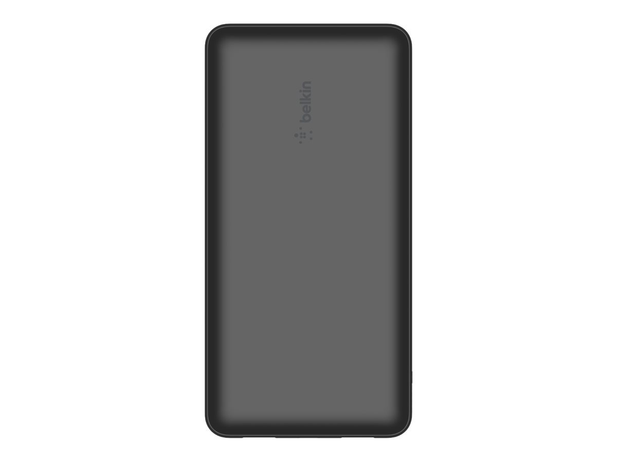 Belkin BOOST CHARGE - Power bank - 10000 mAh - 15 Watt - 3 output  connectors (2 x USB, 24 pin USB-C) - black