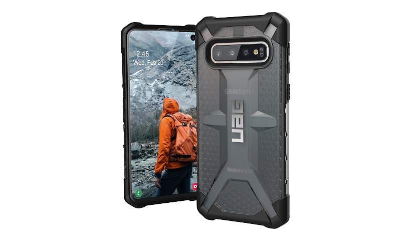 UAG Rugged Case for Samsung Galaxy S10 [6.1-inch screen] - Plasma Ash - back cover for cell phone