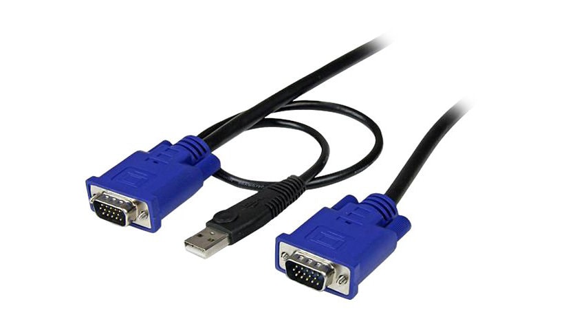 StarTech.com 6 ft 2-in-1 Ultra Thin USB KVM Cable - KVM Cable