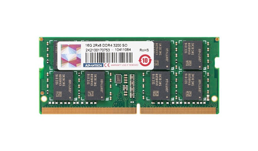 Advantech - DDR4 - module - 16 GB - SO-DIMM 260-pin - 3200 MHz / PC4-25600 - unbuffered