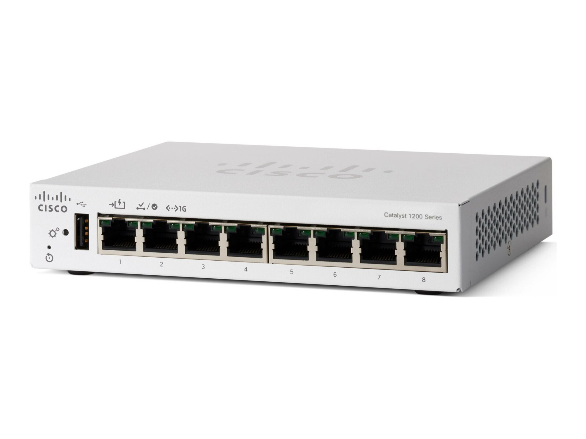 Cisco Catalyst 1200-8T-D - switch - gigabit ethernet - 8 ports