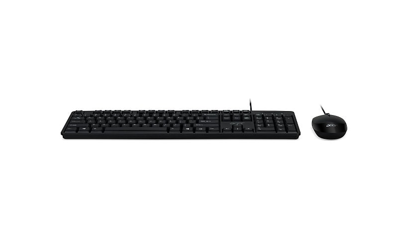 Acer AAK930 - keyboard and mouse set - QWERTY - US International - black Input Device