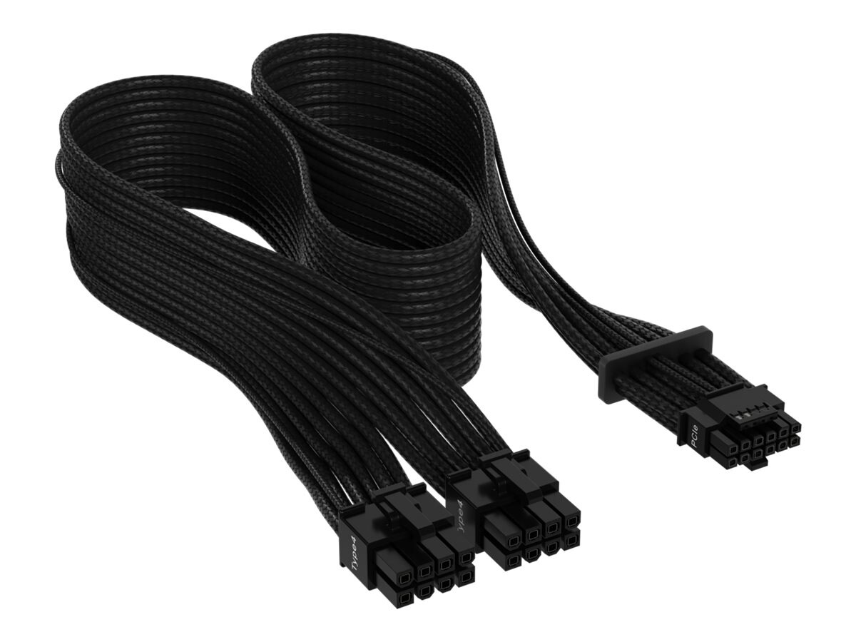 CORSAIR Premium individually sleeved (Type 4, Generation 5) - power cable -  12VHPWR to 8 pin PCIe power - CP-8920331 - Power Cables | Stromversorgungskabel
