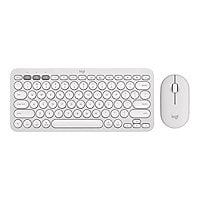 Logitech Pebble 2 Combo - keyboard and mouse set - tonal white