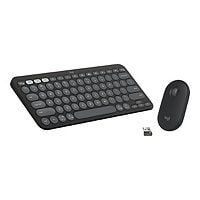 Logitech Pebble 2 Combo, Wireless Keyboard and Mouse, Tonal Graphite - keyboard and mouse set