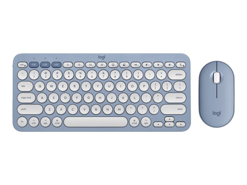 Logitech Pebble 2 Combo - keyboard and mouse set - blue