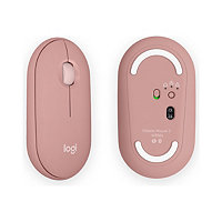 Logitech Pebble Mouse 2 M350s Slim Bluetooth Wireless Mouse, Tonal Rose - m