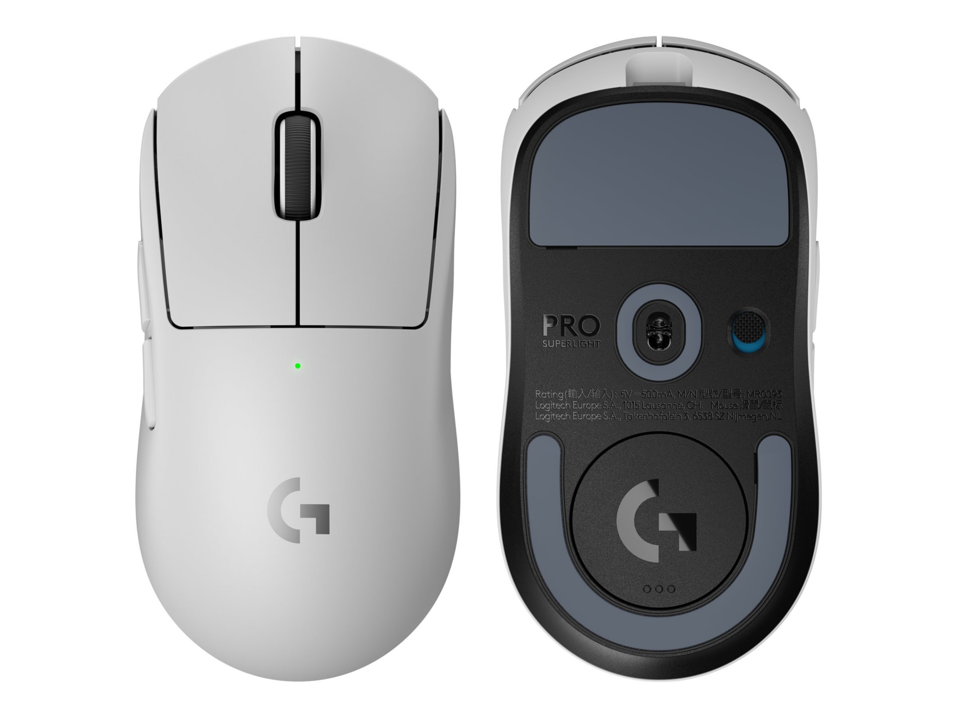 Logitech G PRO X SUPERLIGHT 2 LIGHTSPEED Wireless Gaming Mouse, White - mouse - 2.4 GHz - white