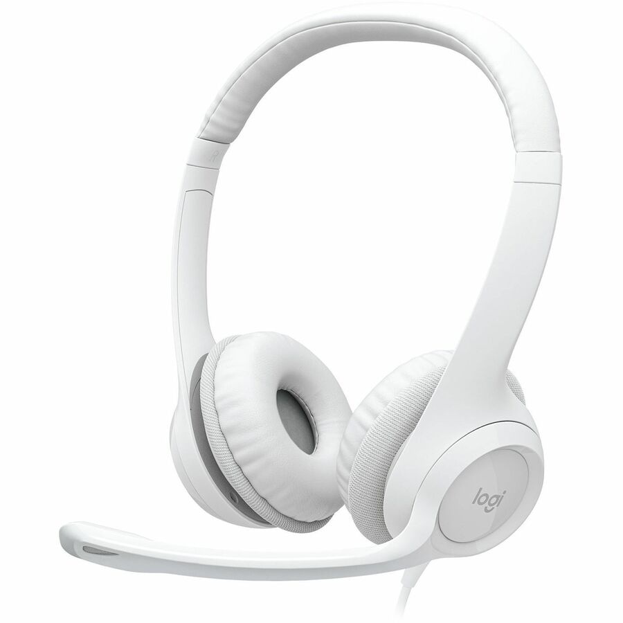 Logitech H390 - Stereo Wired Headset - USB-A - Noise-Canceling Mic - Off-White