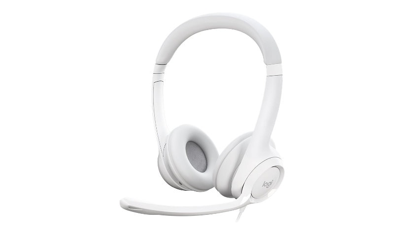 Logitech H390 Wired Headset for PC/Laptop, Off-white - headset