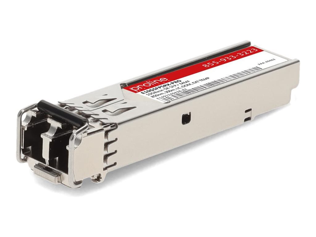 Proline Intel E10GSFPSRX Comp  10GBase-SR SFP+ Transceiver (MMF, 850nm, 300m, LC, Extended Temperature -5C to +70C)