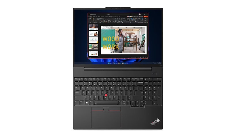 Lenovo ThinkPad E16 Gen 1 - 16 po - AMD Ryzen 5 - 7530U - 8 Go RAM - 256 Go SSD - Anglais
