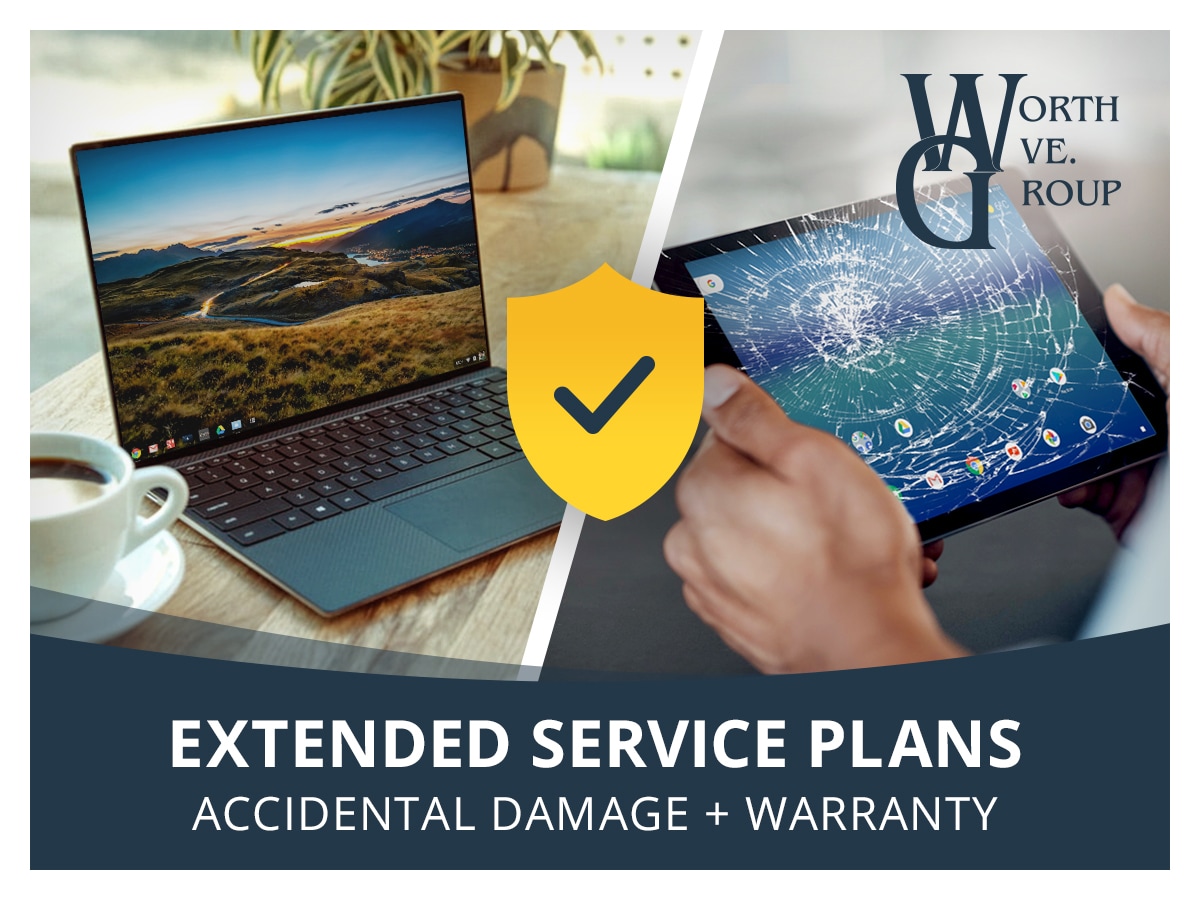 Worth Ave. Group-Laptop/Tablet Service Plan with Extended Warranty-4 Years-$1000-$1499 Device Value (Commercial)