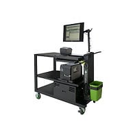 Newcastle Systems PC Series PC556 Mobile Powered Workstation - cart - black