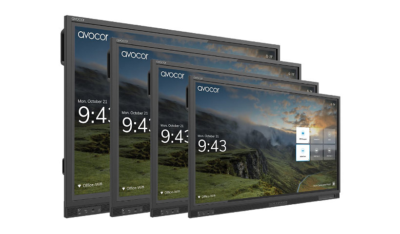 Avocor E Series - 75" LED-backlit LCD display - 4K - for interactive communication