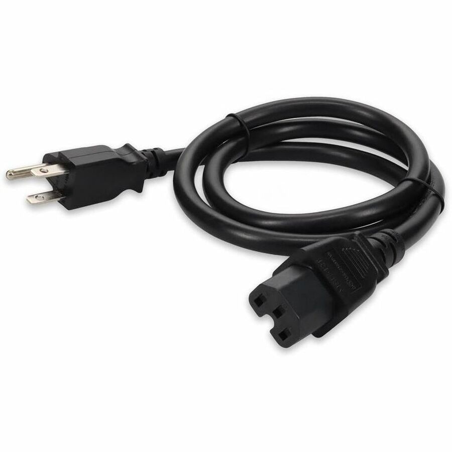 Proline 2ft NEMA 5-15P to C15 14AWG 15A 100-250V Black Power Cable
