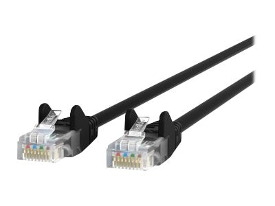 Belkin Cat6 100ft Black Ethernet Patch Cable, UTP, 24 AWG, Snagless, Molded, RJ45, M/M, 100'