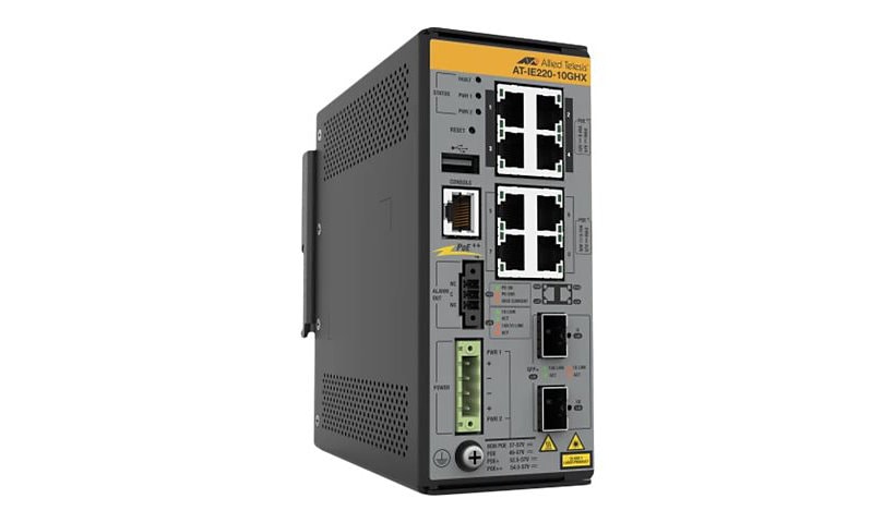 Allied Telesis AT IE220-10GHX - switch - 10 ports - managed - TAA Compliant