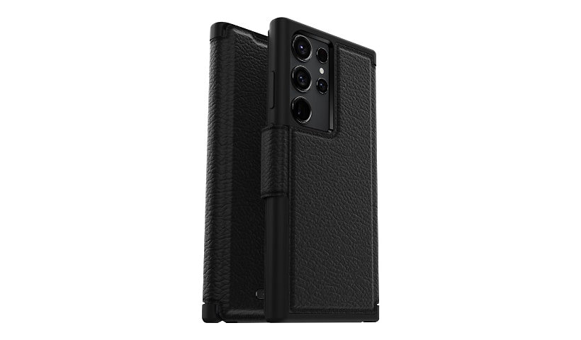 OtterBox Strada Carrying Case (Folio) Samsung Galaxy S23 Ultra Smartphone, Card, Cash - Shadow