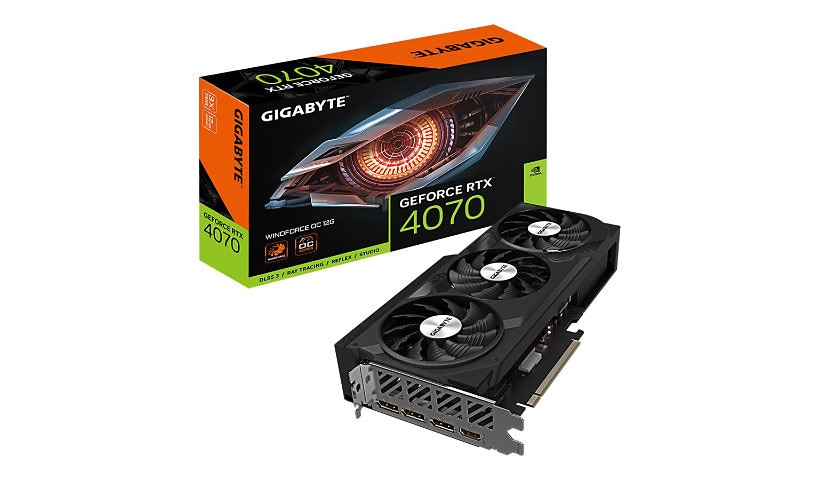 Gigabyte GeForce RTX 4070 WINDFORCE OC 12G - OC Edition - graphics card - GeForce RTX 4070 - 12 GB