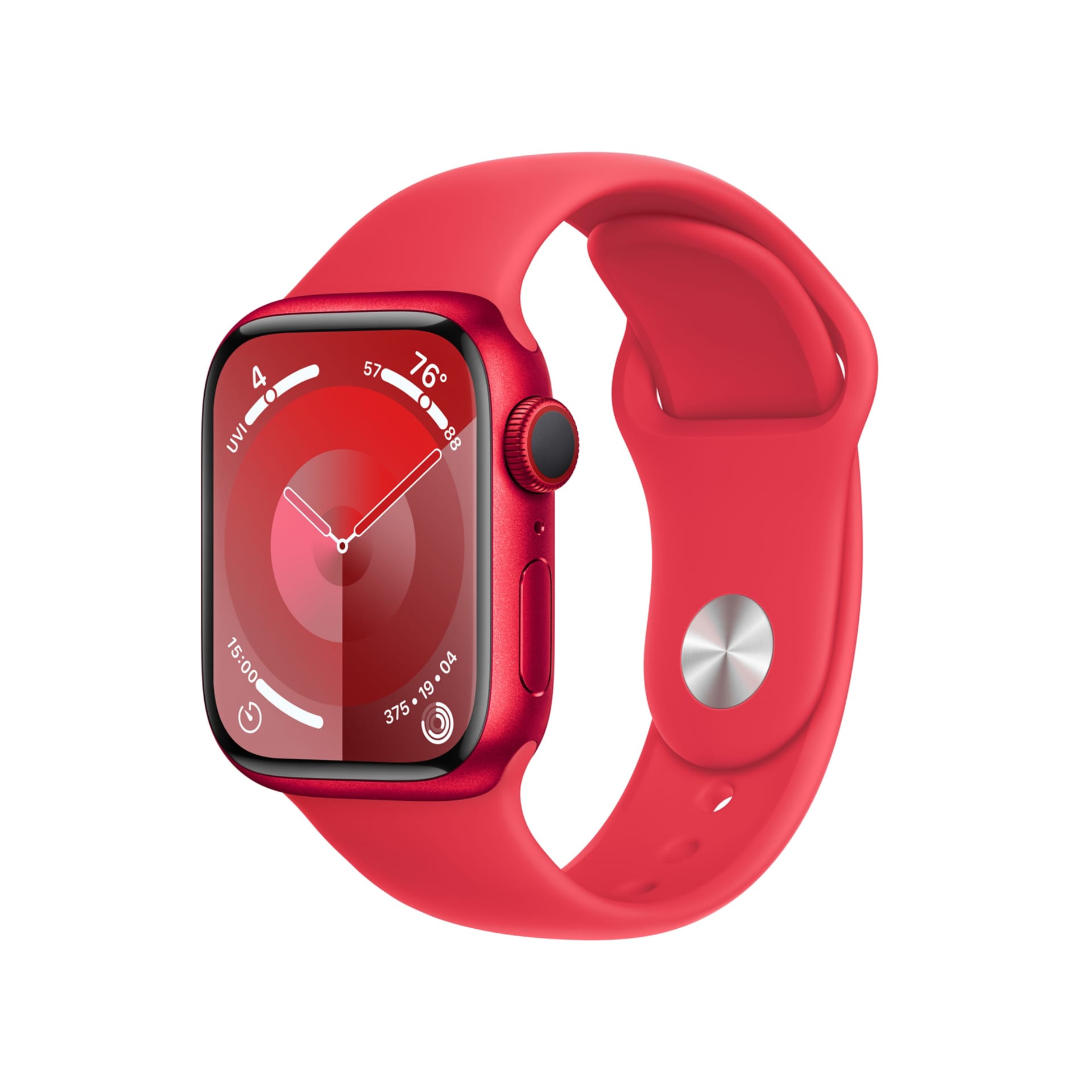 Apple Watch Series 9 (GPS + Cellular) - 41mm (PRODUCT)RED Aluminum Case with M/L (PRODUCT)RED Sport Band - 64 GB