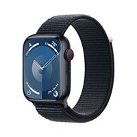 Apple Watch Series 9 (GPS + Cellular) - 45mm Midnight Aluminum Case with Midnight Sport Loop - 64 GB