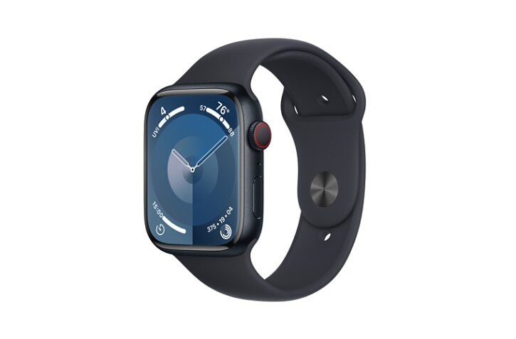 Apple Watch Series 9 (GPS + Cellular) - Midnight Aluminum 45mm Smart Watch  - Midnight M/L Sport Band - 64 GB