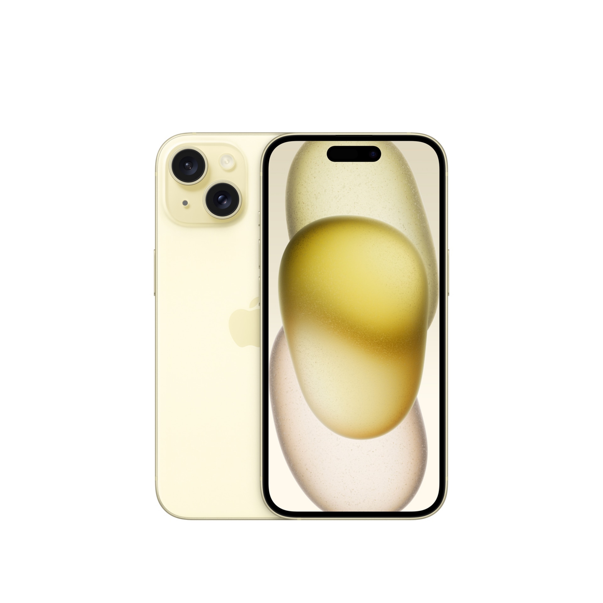 Apple iPhone 15 - Yellow - 5G smartphone - 128 GB - Wi-Fi + Cellular - 2023