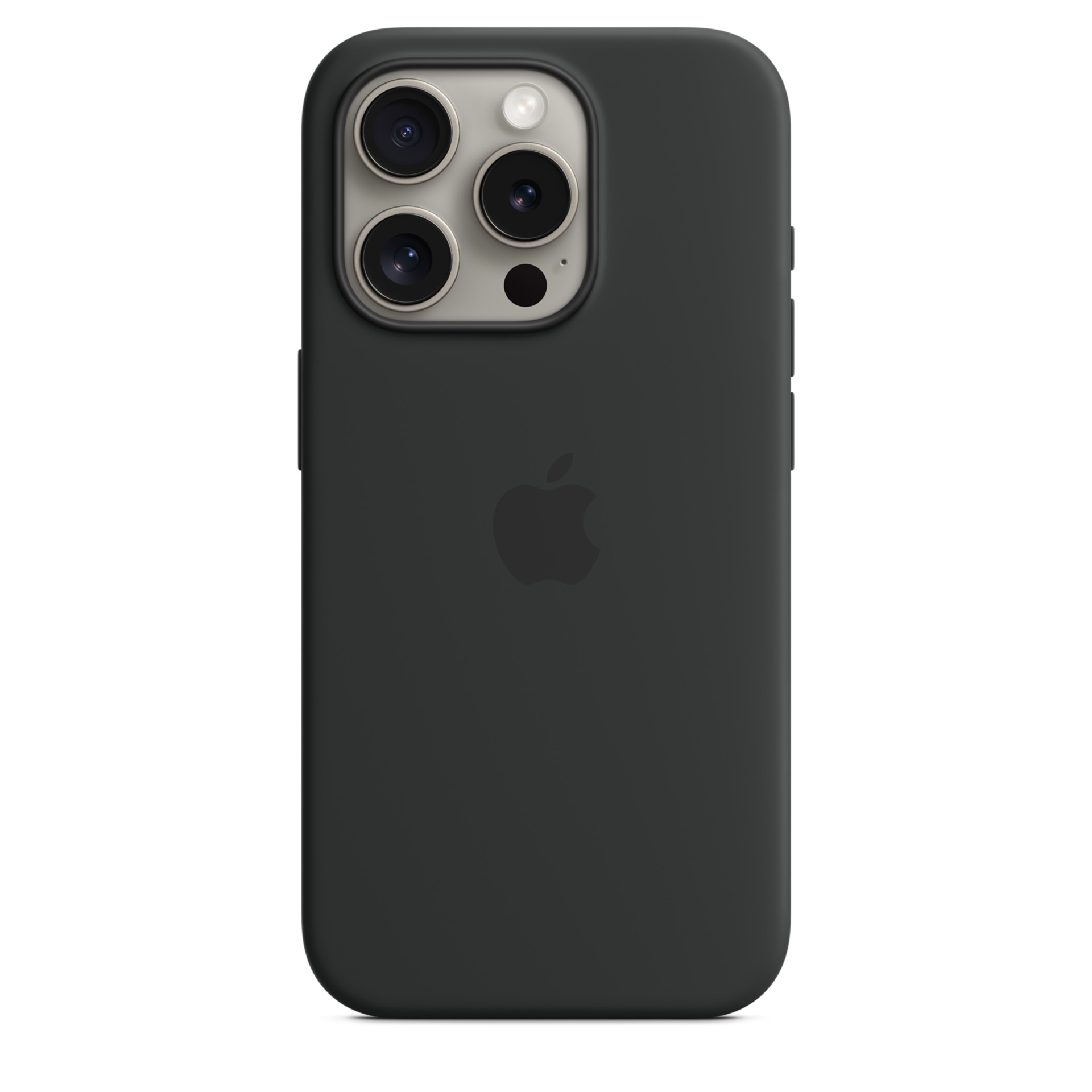 Apple iPhone 15 Pro Silicone Case with MagSafe - Black