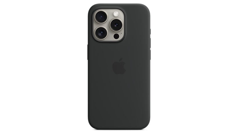 iPhone 15 Pro Silicone Case with MagSafe - Black