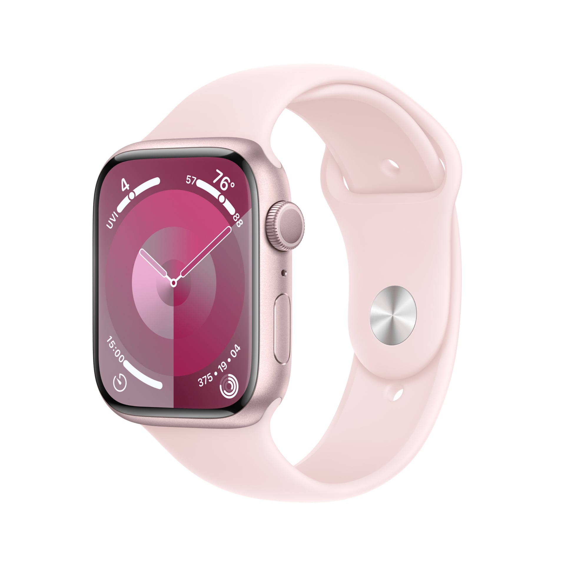 Apple Watch Series 9 (GPS) - 45mm Pink Aluminum Case with M/L