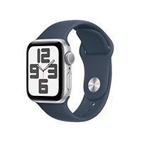 Apple Watch SE 2nd gen (GPS) 40mm Silver Aluminum Case w S/M Sport Band