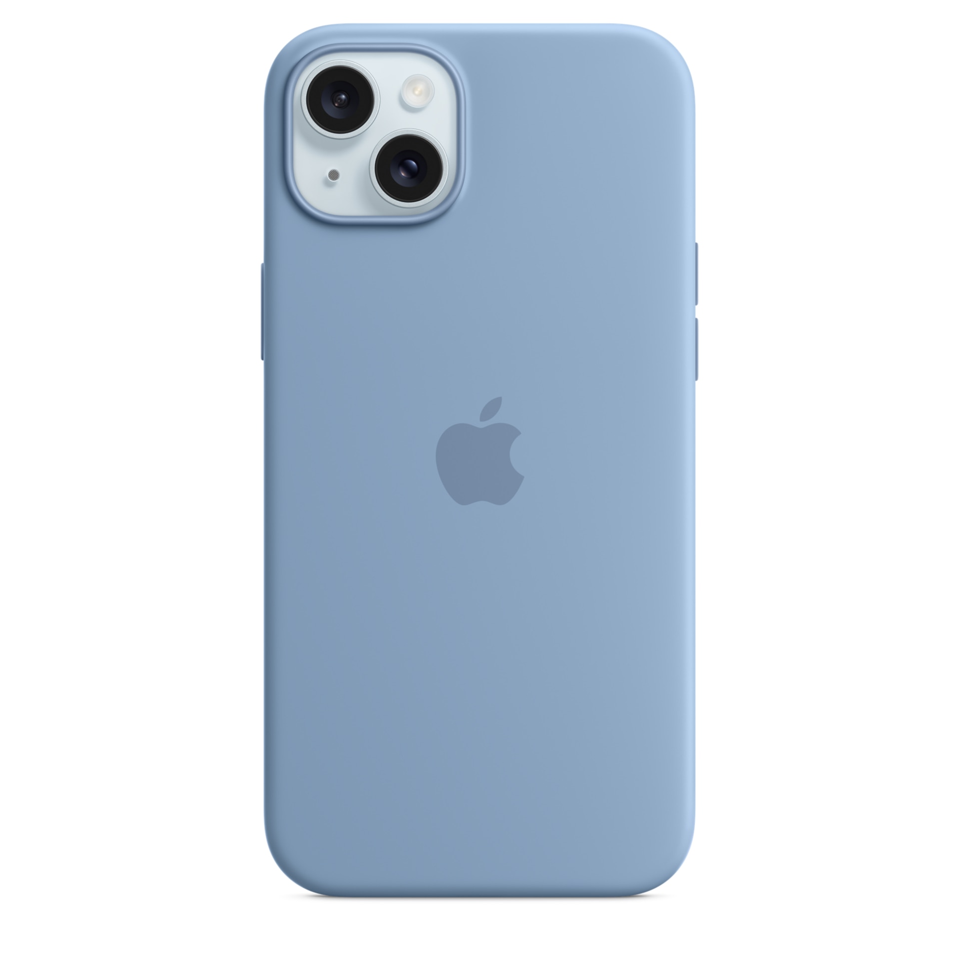 Apple Silicone Case with MagSafe - For iPhone 15 Plus - Winter Blue
