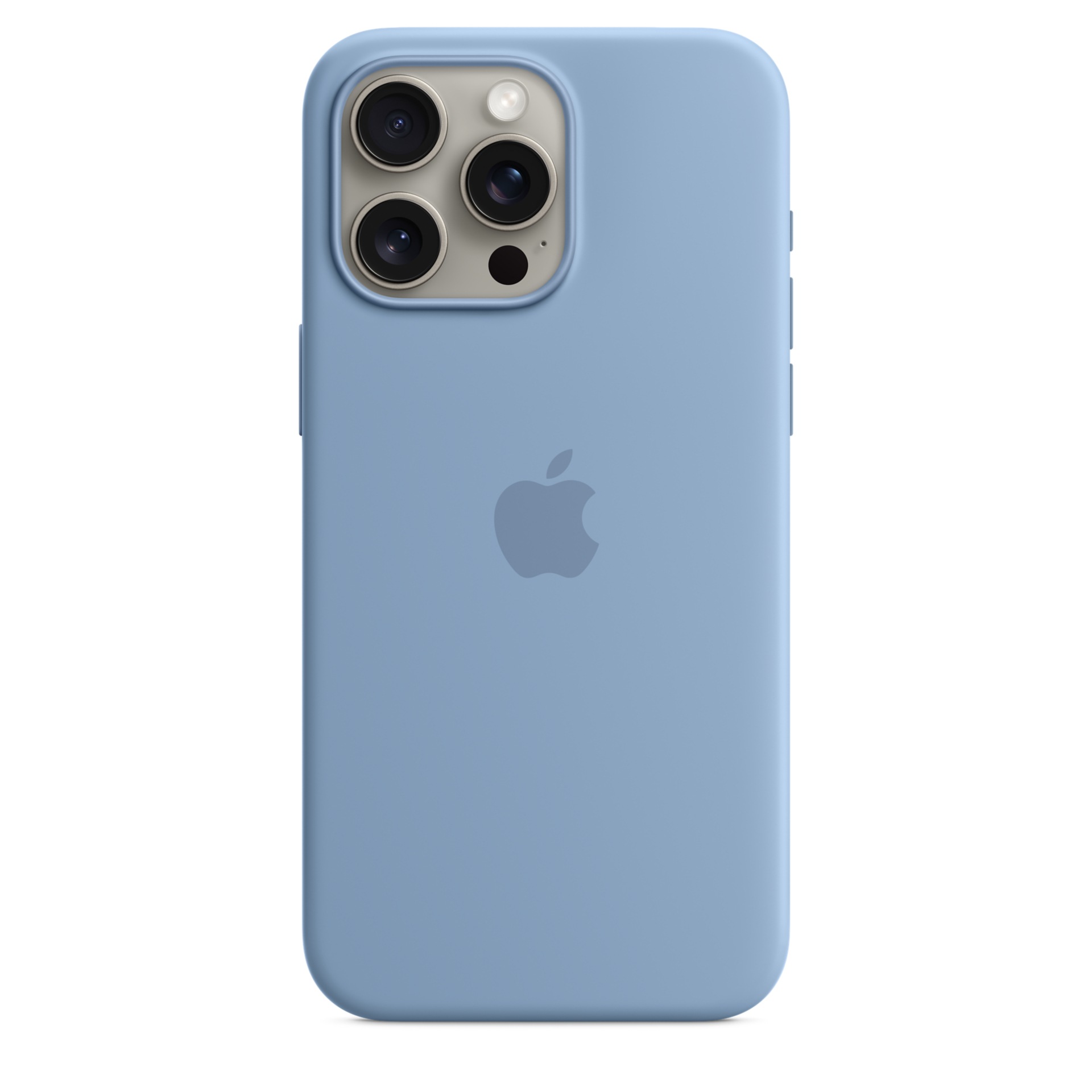 Apple iPhone 15 Pro Max Silicone Case with MagSafe - Winter Blue