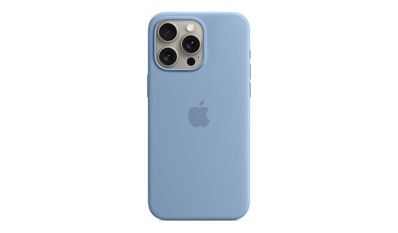 Apple iPhone 15 Pro Max Silicone Case with MagSafe - Winter Blue