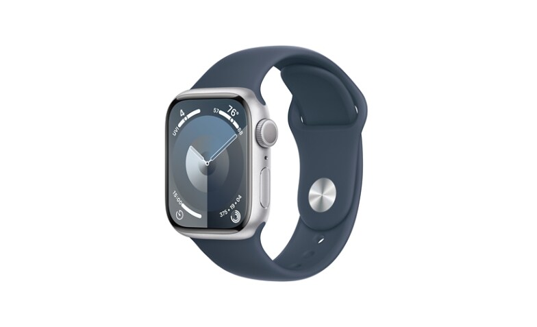 Apple Watch Series 9 (GPS) - 41mm Silver Aluminum Case with Storm