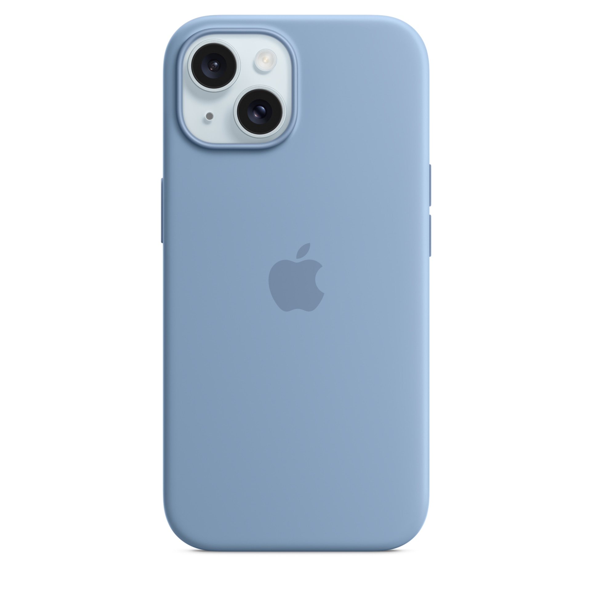 Apple Silicone Case with MagSafe - For iPhone 15 - Winter Blue
