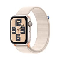 Apple Watch SE 2nd gen (GPS) 44mm Starlight Aluminum Case w Sport Loop