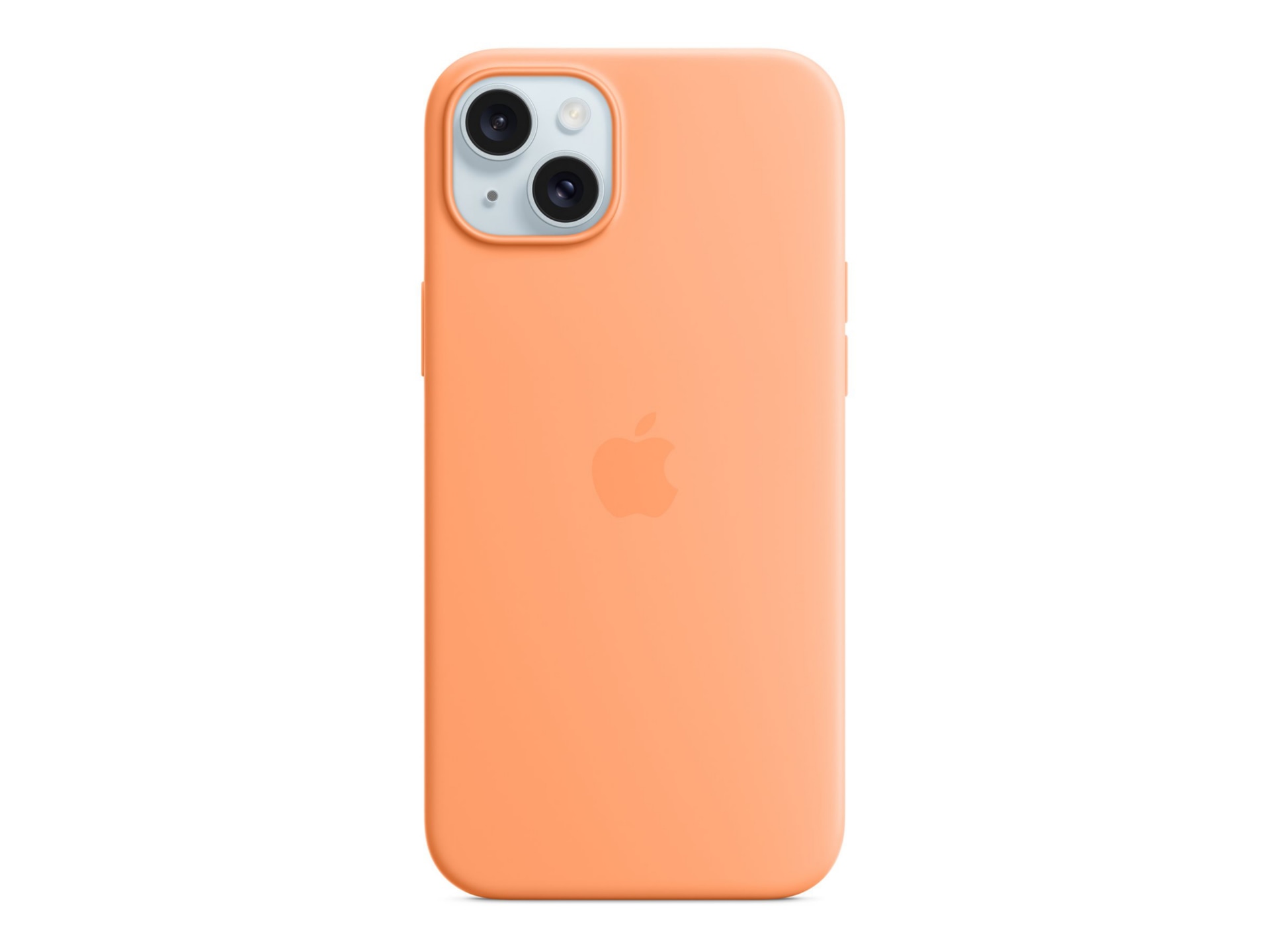 iPhone 15 Plus Silicone Case with MagSafe - Orange Sorbet