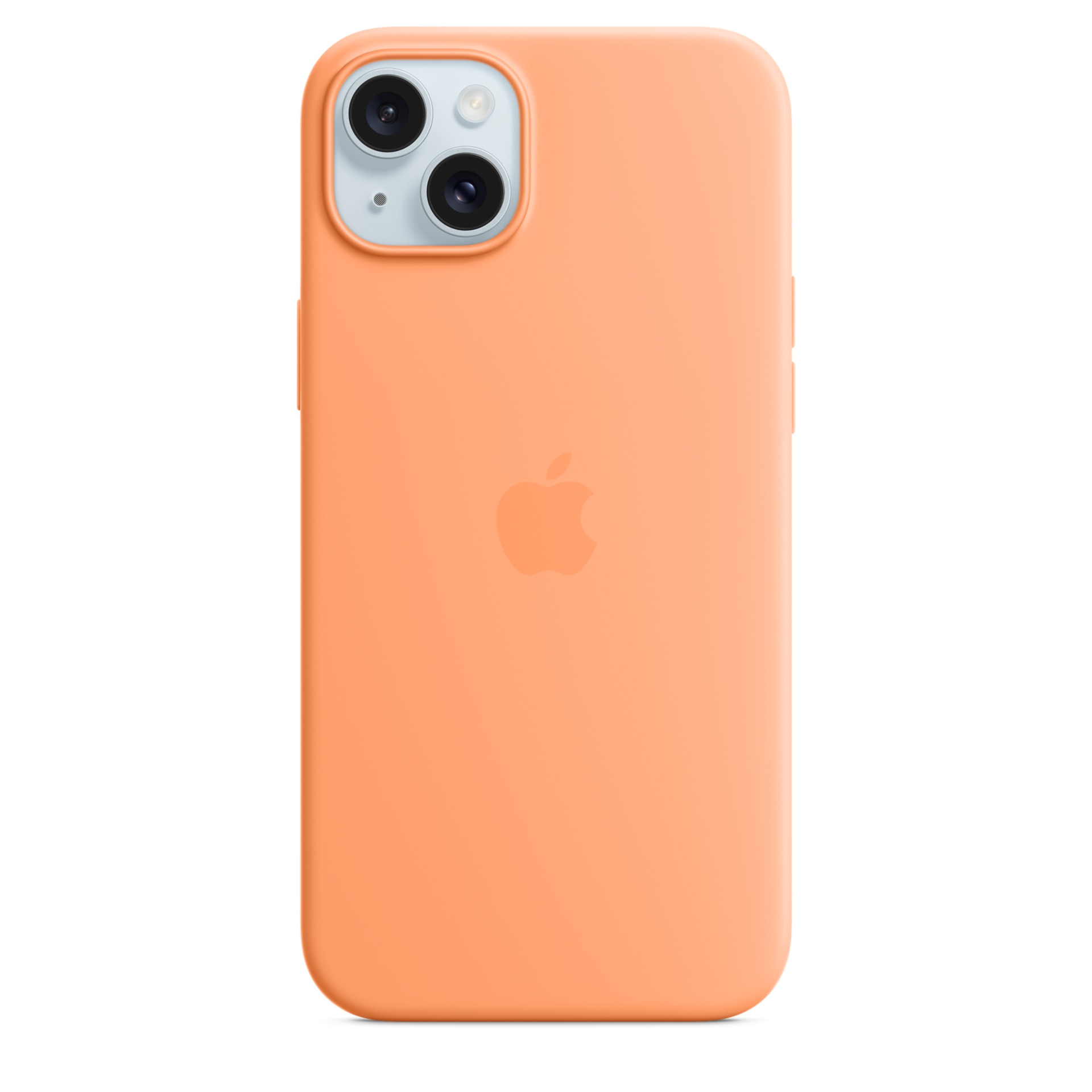 Apple iPhone 15 Plus Silicone Case with MagSafe - Orange Sorbet