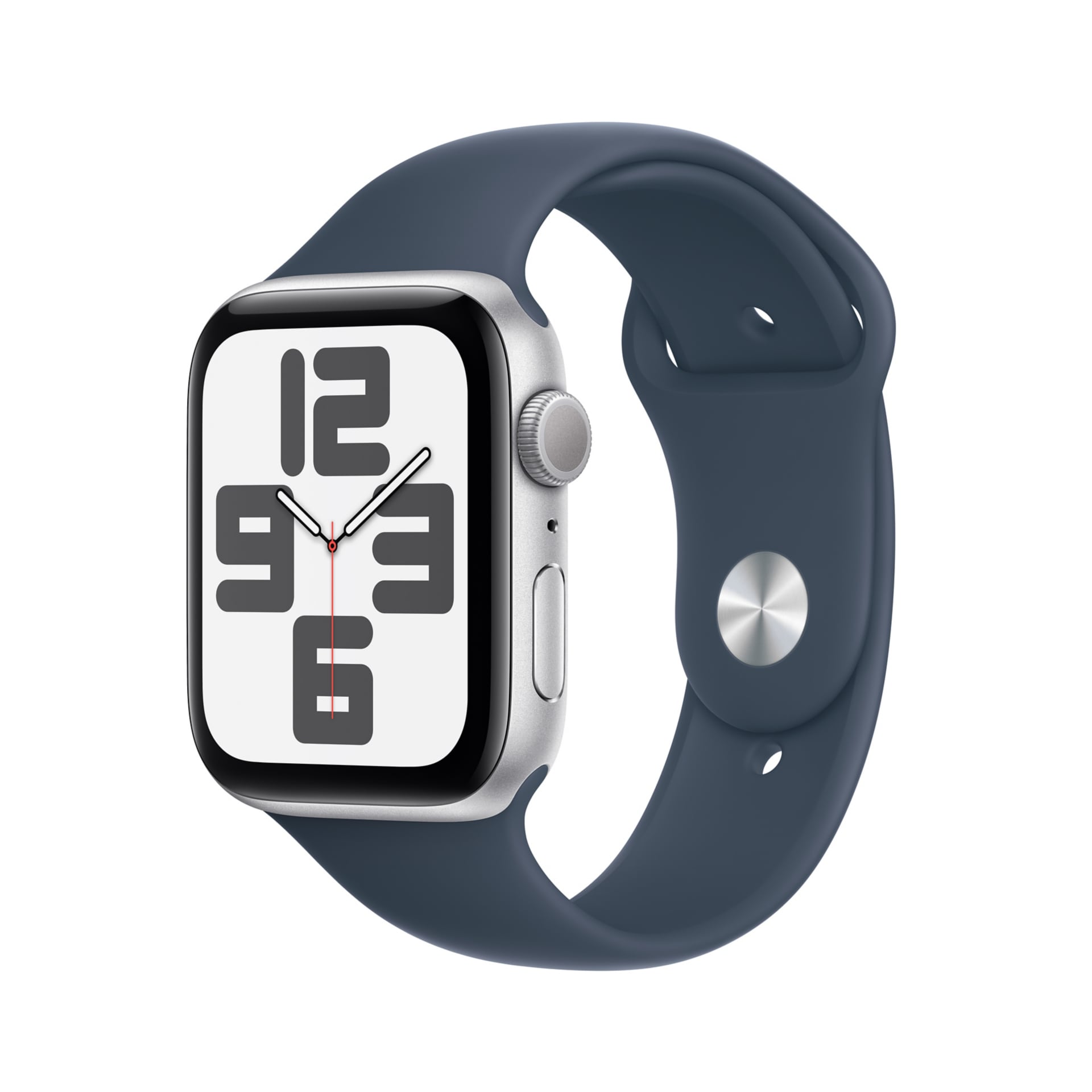 Apple Watch SE 2nd gen (GPS) 44mm Silver Aluminum Case w M/L Sport Band