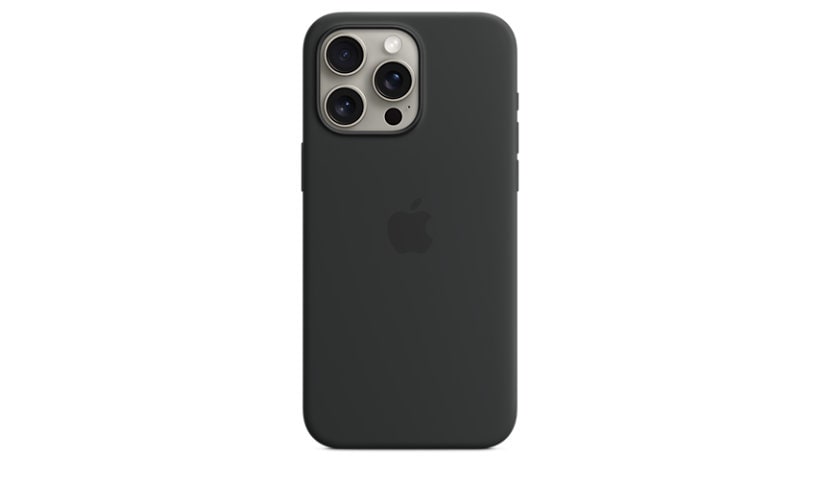 Apple iPhone 15 Pro Max Silicone Case with MagSafe - Black