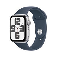 Apple Watch SE 2nd gen (GPS) 44mm Silver Aluminum Case w S/M Sport Band