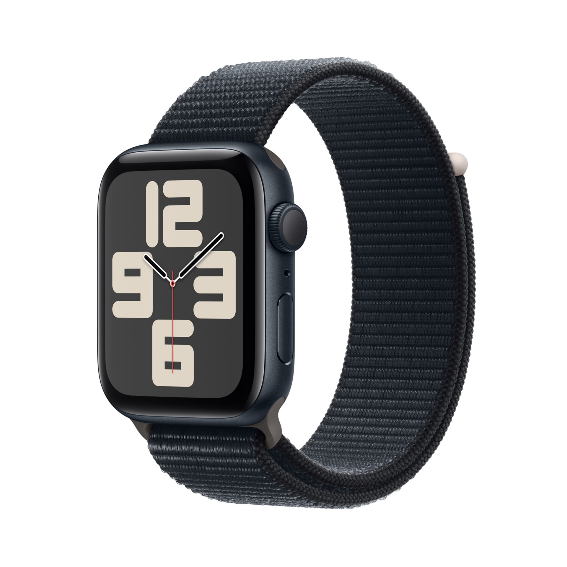 Apple Watch SE 2nd generation (GPS) - 44mm Midnight Aluminum Case with Midnight Sport Loop - 32 GB