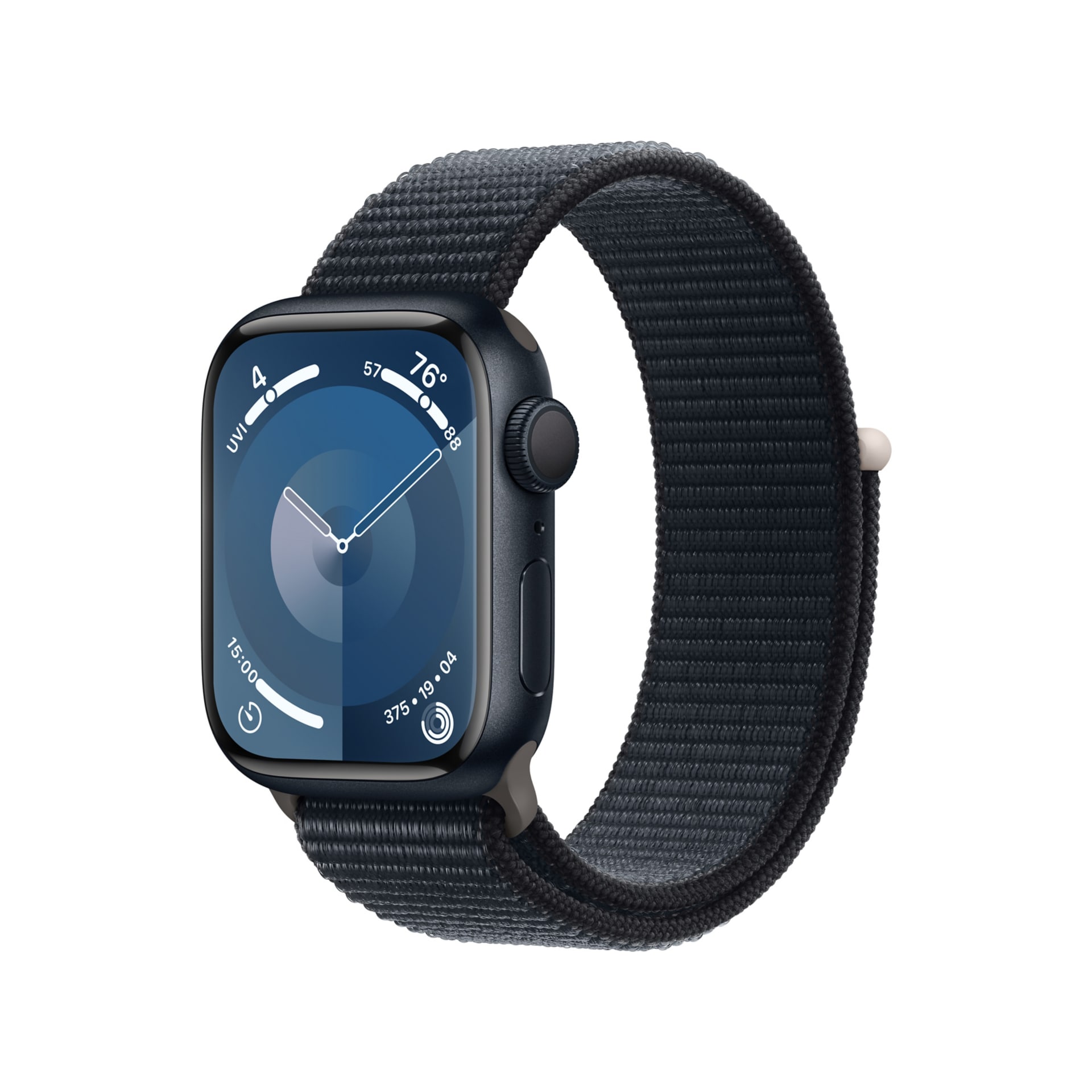 Apple Watch Series 9 (GPS) 41mm Midnight Aluminum Case w Midnight Sport Loo