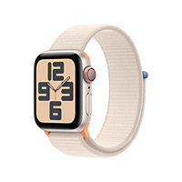 Apple Watch SE 2nd gen (GPS + Cell) 40mm Starlight Aluminum w Sport Loop