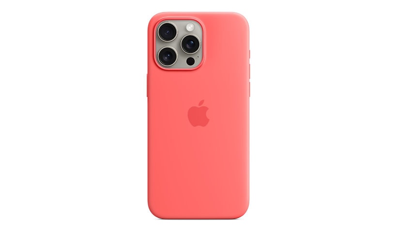 Apple iPhone 15 Pro Max Silicone Case with MagSafe - Guava